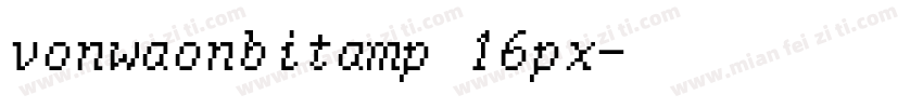 vonwaonbitamp 16px字体转换